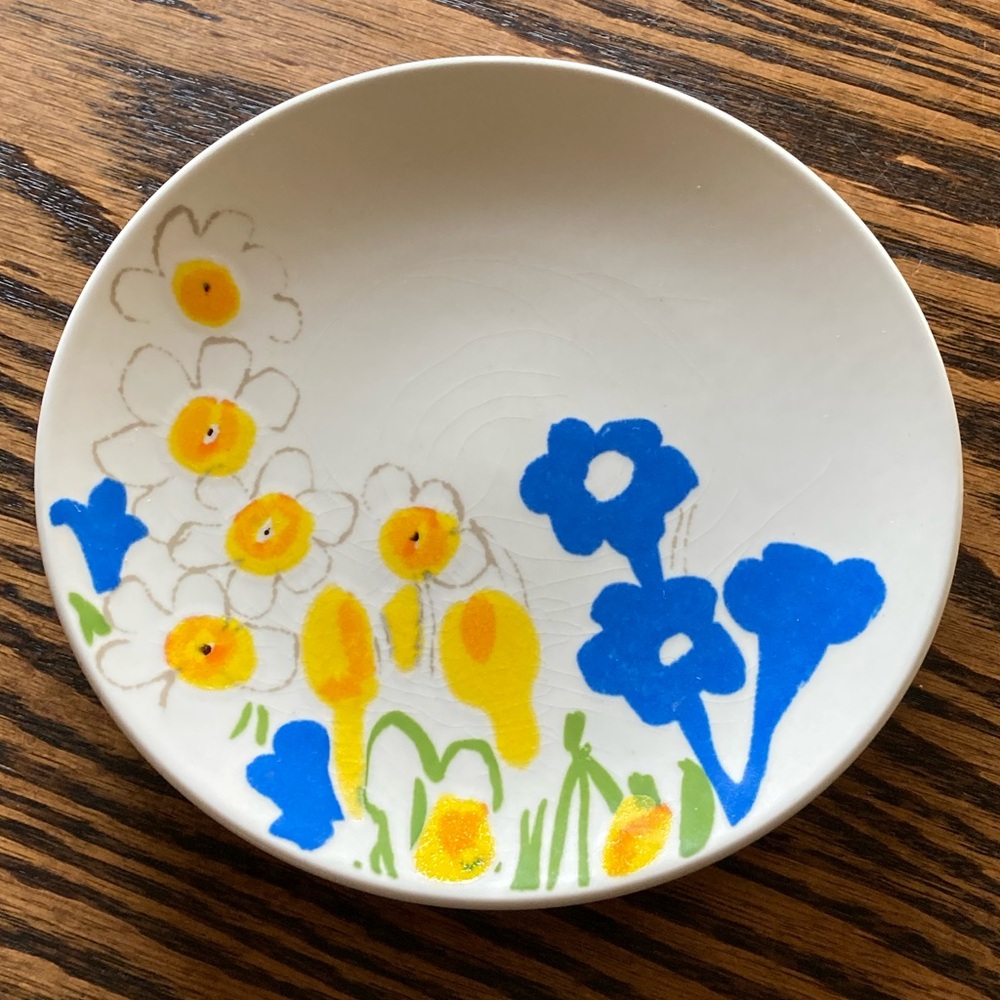 Vera Mikasa Field Flowers Dessert Appetizer Plate 6 5/16” Japan F 7401